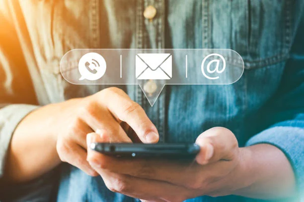 Business contact through phone and email
